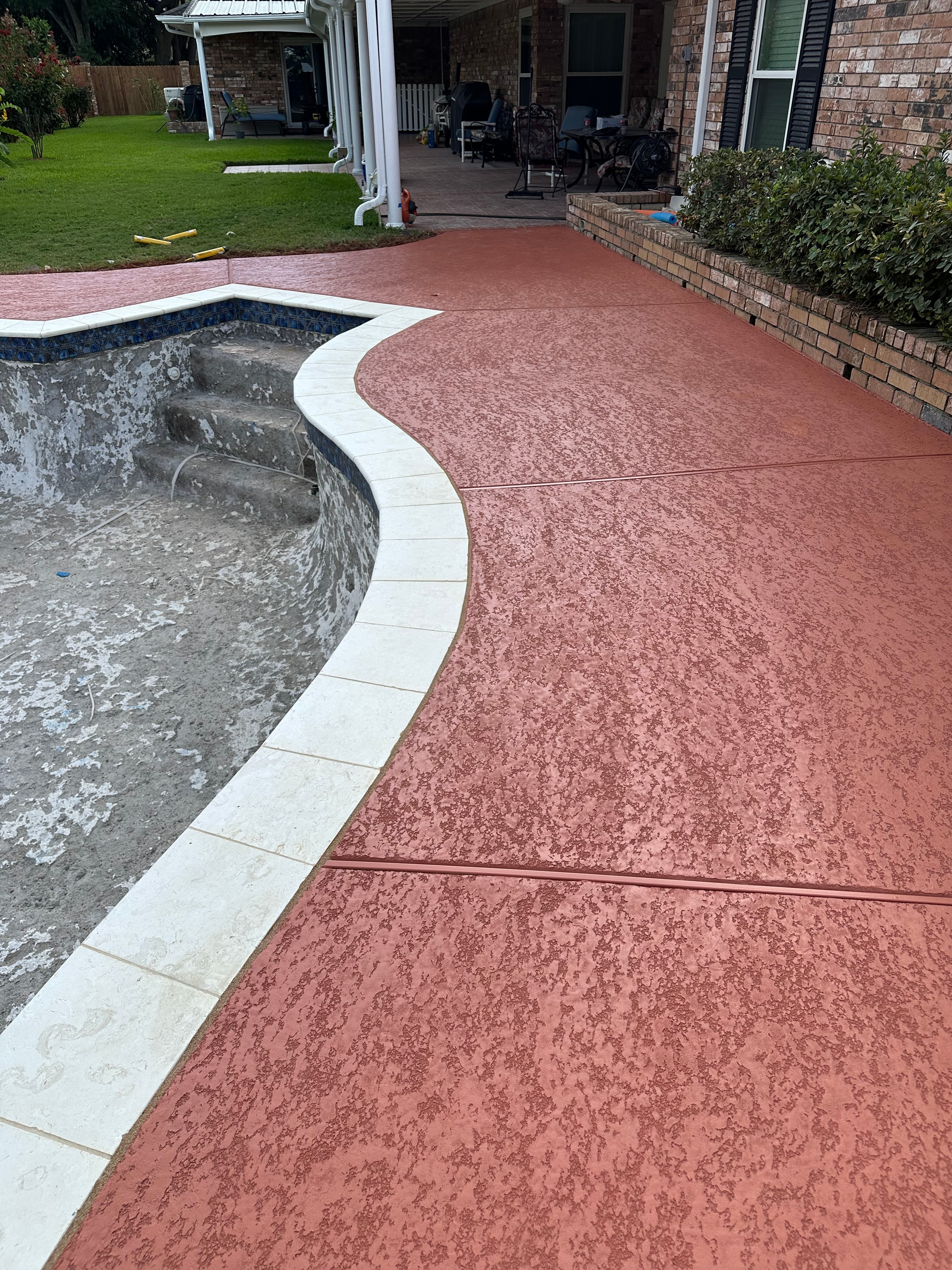 Pearland Backyard Patio — after resurfacing